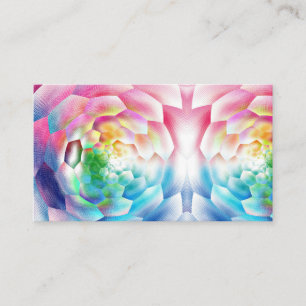 Rainbow Hooneycomb Beehive Abstract Business Card