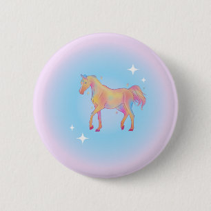 rainbow horse button