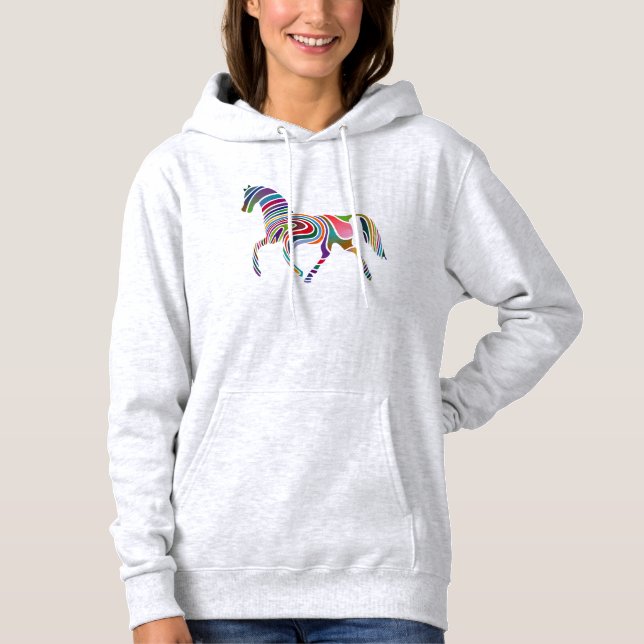 Rainbow horse hoodie (Front)
