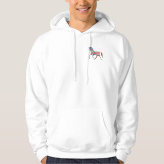 Rainbow horse hoodie