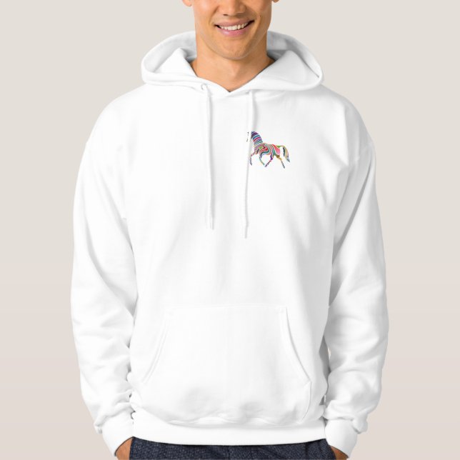 Rainbow horse hoodie (Front)