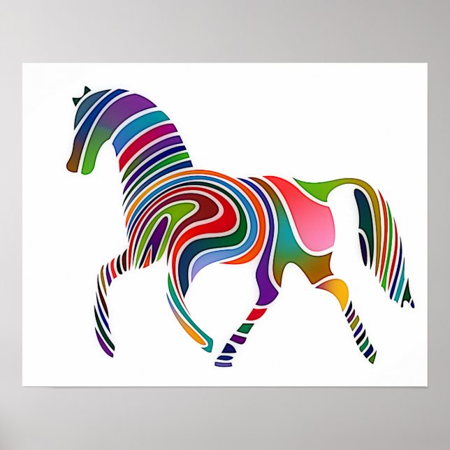 Rainbow horse poster (Front)