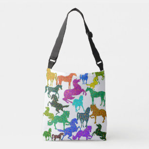 Rainbow Horses Crossbody Bag