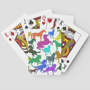 Rainbow Horses - "Dotty about Horses!" Playing Cards