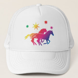 Rainbow Horses Trucker Hat