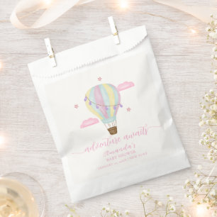 Rainbow Hot Air Balloon Cloud Star Baby Shower Favour Bags