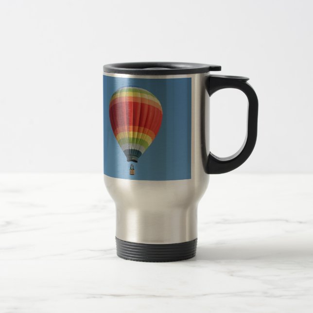 Rainbow Hot Air Balloon Travel Mug (Right)