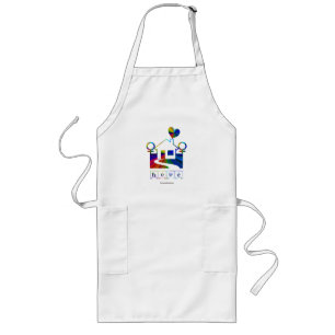 Rainbow House-Gay Love Long Apron