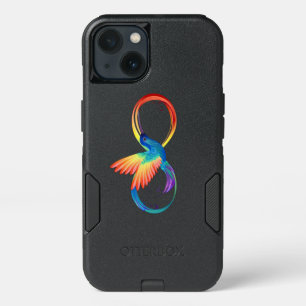 Rainbow Hummingbird with Infinity symbol