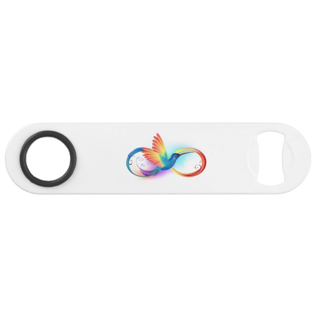 Rainbow Hummingbird with Infinity symbol (Front (Horizontal))