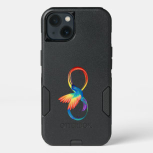 Rainbow Hummingbird with Infinity symbol