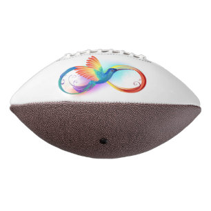 Rainbow Hummingbird with Infinity symbol Football