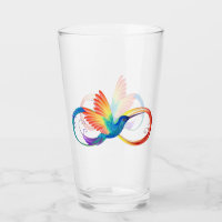 Rainbow Hummingbird with Infinity symbol