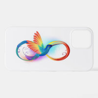 Rainbow Hummingbird with Infinity symbol