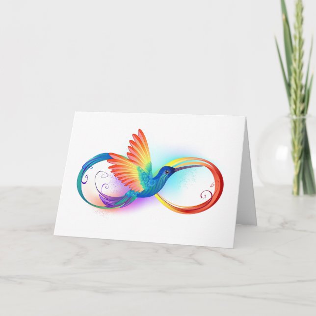Rainbow Hummingbird with Infinity symbol Programme (Front)