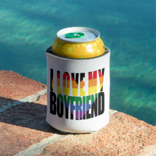 Rainbow I Love My Boyfriend  Can Cooler
