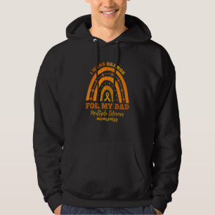 Rainbow I Wear Orange Dad Multiple Sclerosis Aware Hoodie