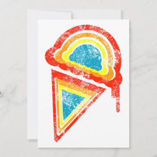rainbow ice cream dripz invitation