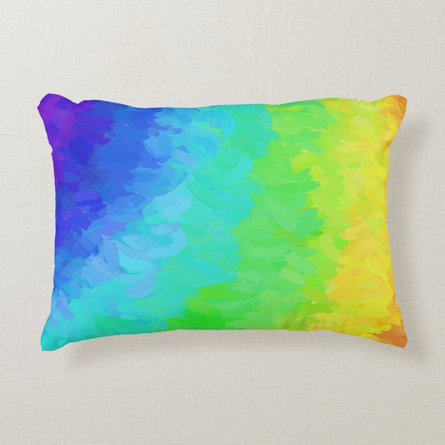 Rainbow Icy Decorative Cushion (Front)