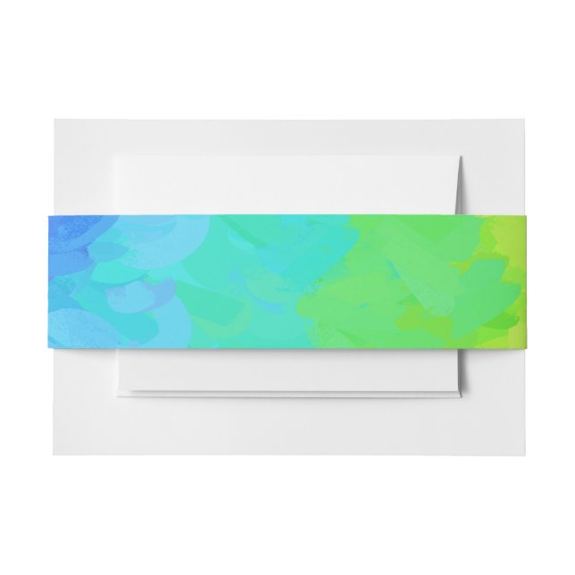 Rainbow Icy Invitation Belly Band (Front Example)