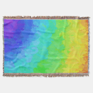 Rainbow Icy Throw Blanket