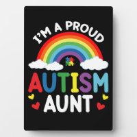 Rainbow I'm A Proud Autism Aunt Autism Awareness