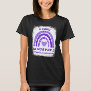 Rainbow In August We Wear Purple Overdose Awarenes T-Shirt
