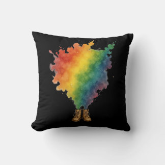 Rainbow IN Beige Boots Cushion