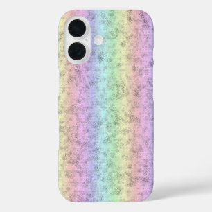 Rainbow in Elephant Skin Leather Optik iPhone 16 Case