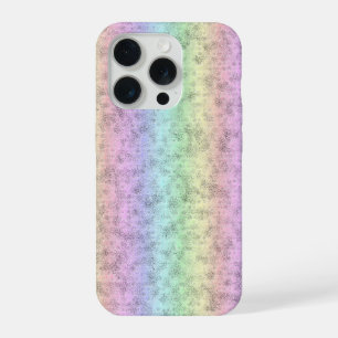 Rainbow in Elephant Skin Leather Optik iPhone 15 Pro Case