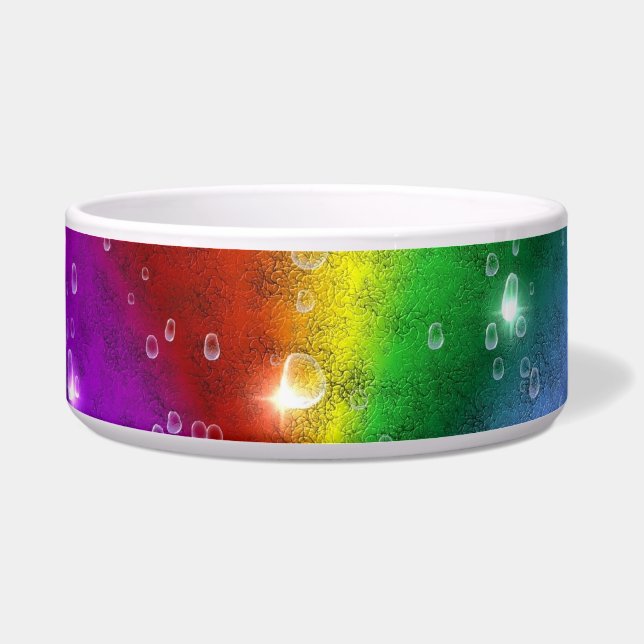 rainbow in elephant skin leatheroptik & raindrops (Front)