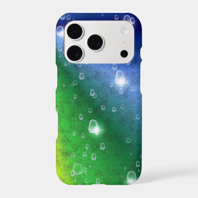 Rainbow in elephant skin leatheroptik & raindrops (Back)