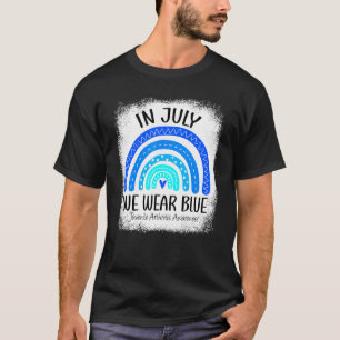 Rainbow In July We Wear Blue Juvenile Arthritis Aw T-Shirt