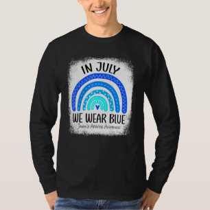 Rainbow In July We Wear Blue Juvenile Arthritis Aw T-Shirt