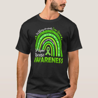 Rainbow In May Wear Green Ribbon For Lyme Disease T-Shirt