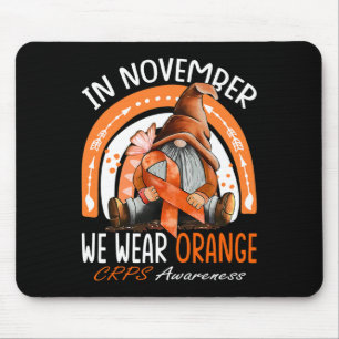 Rainbow In November We Wear Orange CRPS Awareness  Mouse Pad