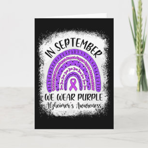 Rainbow In September We Wear Purple Heimerheimer's Card
