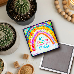 “Rainbow in the Cloud“ Inspirivity Magnet
