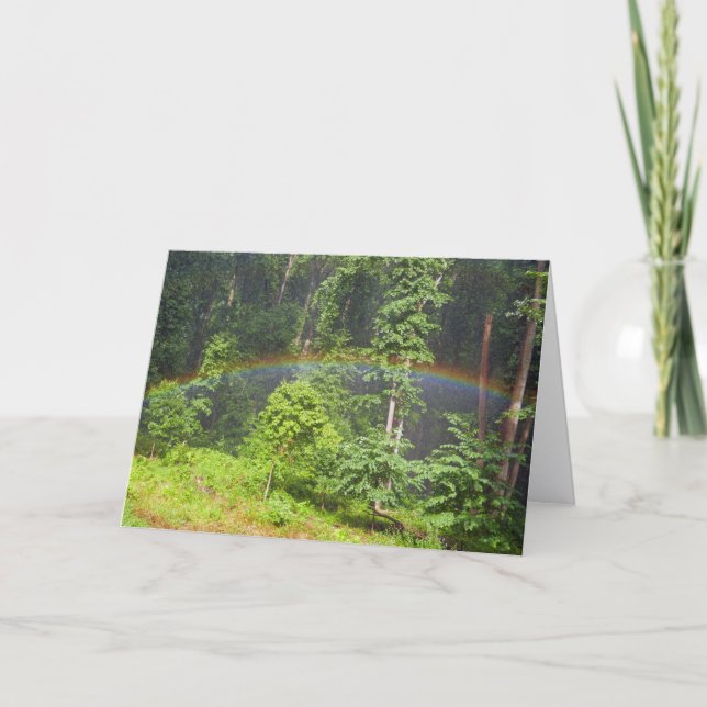 Rainbow in the Forest Card (Front)
