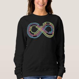 Rainbow Infinity Symbol Pride Autism Awareness Neu Sweatshirt