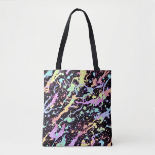 rainbow ink splash extreme : tote bag