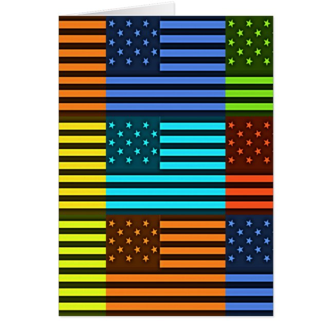 Rainbow-Inspired American Motif Flag Design (Front)
