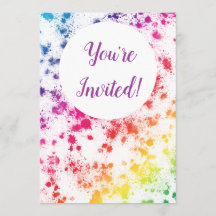 Rainbow Invitation