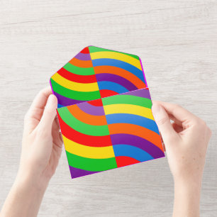 RAINBOW INVITATION GREETING PACKAGE