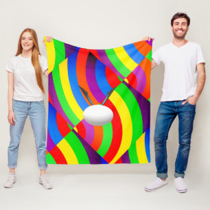 RAINBOW INVITATION GREETING PACKAGE FLEECE BLANKET
