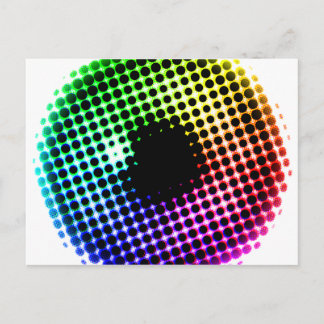 Rainbow Iris Unicorn Eye Colour Spectrum Comic Postcard