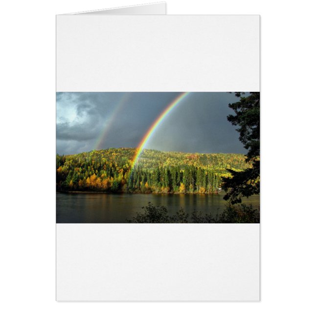 rainbow irish luck lucky nature sky water trees (Front)