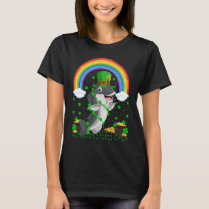 Rainbow Irish Shamrock Catfish St Patrick's Day T-Shirt