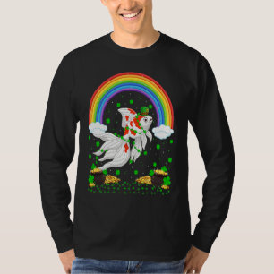Rainbow Irish Shamrock Goldfish St Patrick's Day T-Shirt