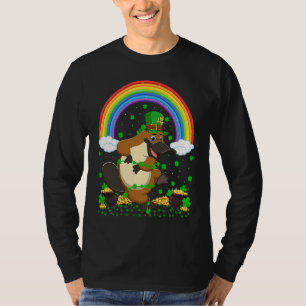 Rainbow Irish Shamrock Platypus St Patrick's Day T-Shirt